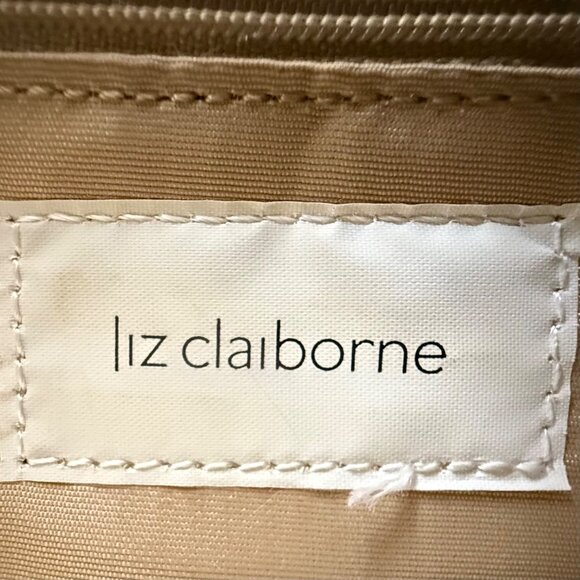 Liz Claiborne Y2K Metallic Gold Faux Croc Baguette Purse Bow Accent Single Strap - Picture 8 of 11